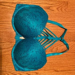 36DD Teal/Blue Front Closure Bra